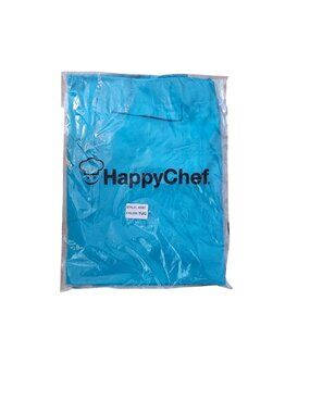 HappyChef Turquoise Adjustable Chef Apron With Front Pockets Style 439 Lightweig